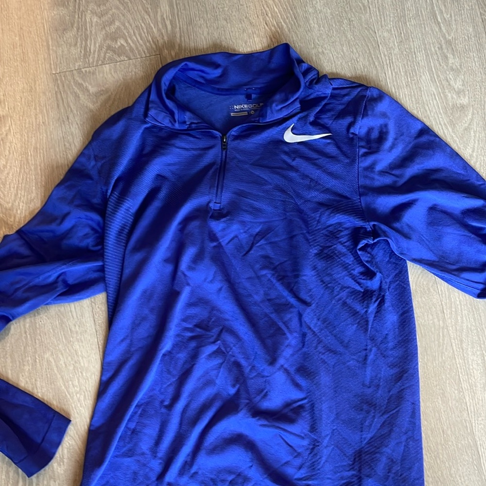 Nike golf fitted 1/4 zip mint